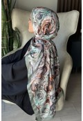 Rossie Desen Soft Pamuk Şal - Mint