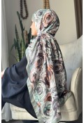 Rossie Desen Soft Pamuk Şal - Mint