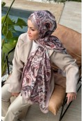 Rossie Desen Soft Pamuk Şal - Vizon