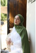 Organic Cotton Comfort Şal - Haki