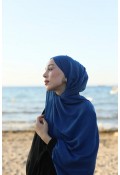 Organic Cotton Comfort Şal - İndigo