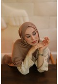 Organic Cotton Comfort Şal - Koyu Vizon