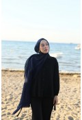 Organic Cotton Comfort Şal - Lacivert