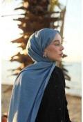 Organic Cotton Comfort Şal - Marin