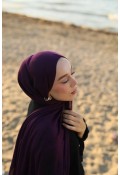 Organic Cotton Comfort Şal - Mürdüm
