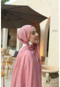 Organic Cotton Comfort Şal - Pembe