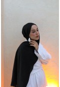 Organic Cotton Comfort Şal - Siyah