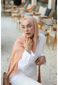 Organic Cotton Comfort Şal - Somon