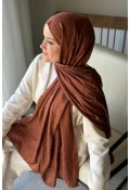 Lora Desen Ayrobin Jakar Şal - Kiremit