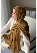 Lora Desen Ayrobin Jakar Şal - Camel