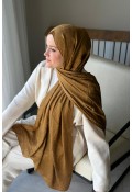 Lora Desen Ayrobin Jakar Şal - Camel