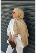 Pure Desen Ayrobin Jakar Şal -  Butter Yellow