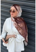 Batik Desen Soft Pamuk Şal - Acı Kahve