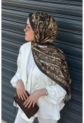 Marline Desen Soft Pamuk Şal - Siyah Gold
