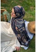 Hifa Desen Soft Pamuk Şal - Siyah