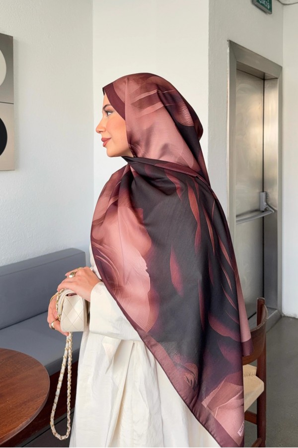 Marline Desen Soft Pamuk Şal - Acı Kahve Siyah