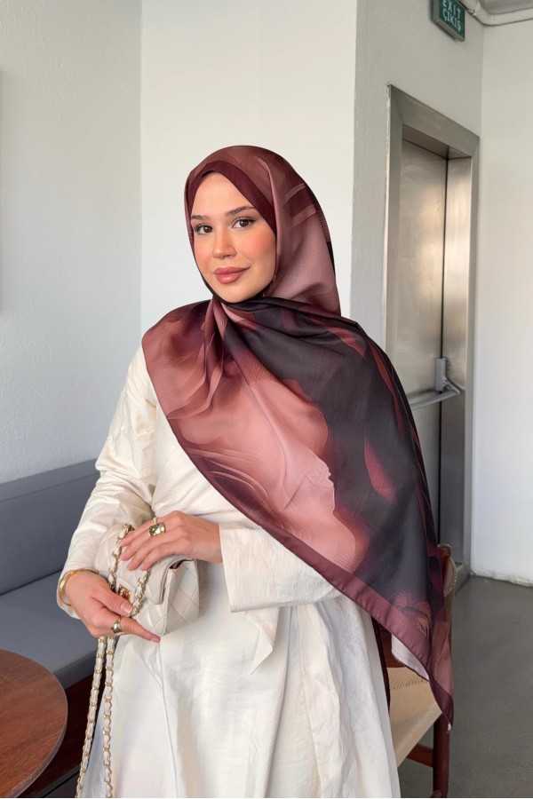 Marline Desen Soft Pamuk Şal - Acı Kahve Siyah