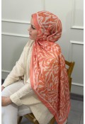 Hope  Desen Soft Pamuk Şal - Mercan