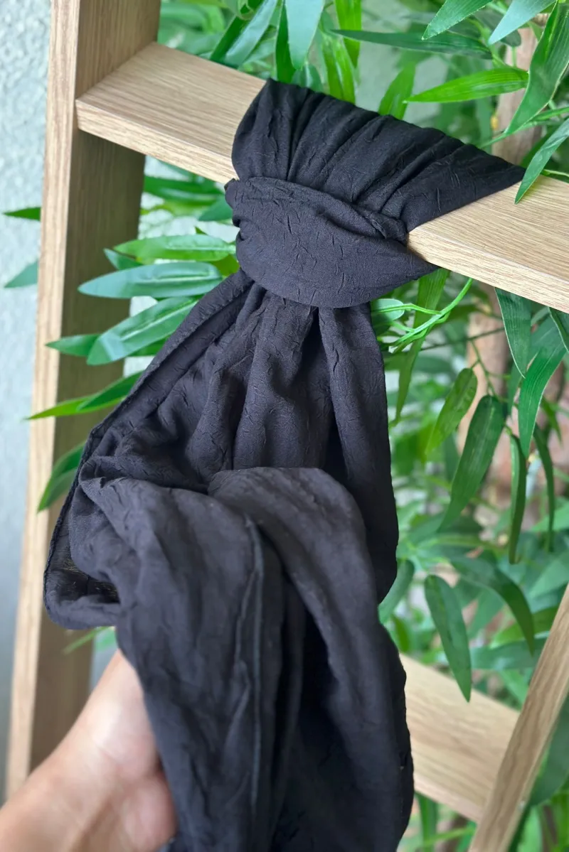 Bambu Kraş Şal - Siyah - 2