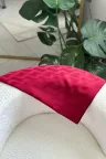Su Yolu Desen İpeksi Jakar Şal - Bordo küçük görsel 3