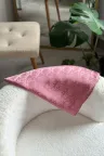 D Desen İpeksi Jakar Şal - Pudra Pembe küçük görsel 2