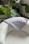 Kazayağı Desen İpeksi Jakar Şal - Gümüş Gri küçük görsel 3