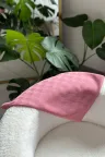 Kazayağı Desen İpeksi Jakar Şal - Pudra Pembe küçük görsel 1