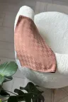 Kazayağı Desen İpeksi Jakar Şal - Sütlü Kahve küçük görsel 1