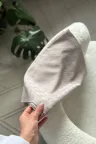 Kazayağı Desen İpeksi Jakar Şal - Taş küçük görsel 4