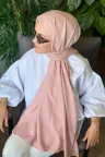 Pamuk Cazz Şal - Toz Pembe küçük görsel 1