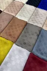 V Desen Jakar Şal - Siyah küçük görsel 2