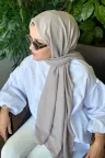 Pamuk Cazz Şal - Vizon küçük görsel 1