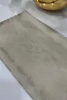 C Desen İpeksi Jakar Şal - Vizon küçük görsel 1