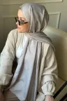 Dokuma Jakar Etnik Desen Şal - Taş küçük görsel 2
