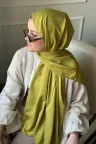 Dokuma Jakar Etnik Desen Şal - Yağ Yeşil  küçük görsel 2