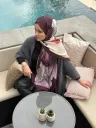 Forest Desen Pamuk Kraş Şal - Kızıl  Kahve küçük görsel 4