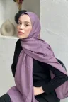 Pamuk Jakar Şal - Eflatun küçük görsel 1