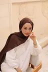 Organic Cotton Comfort Şal - Acı Kahve küçük görsel 2