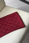 G Desen Ayrobin Pamuk Jakar Şal - Bordo küçük görsel 3