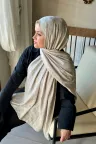 D Desen Ayrobin Jakar Şal - Fildişi küçük görsel 2