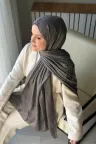 Lora Desen Ayrobin Jakar Şal - Koyu Gri küçük görsel 2