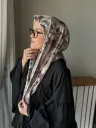 Lilya Desen Soft Eşarp - Tozlu Kahve küçük görsel 3