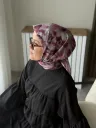 Lilya Desen Soft Eşarp - Gül Kurusu küçük görsel 2