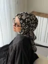 Vera Desen Soft Eşarp - Siyah küçük görsel 1